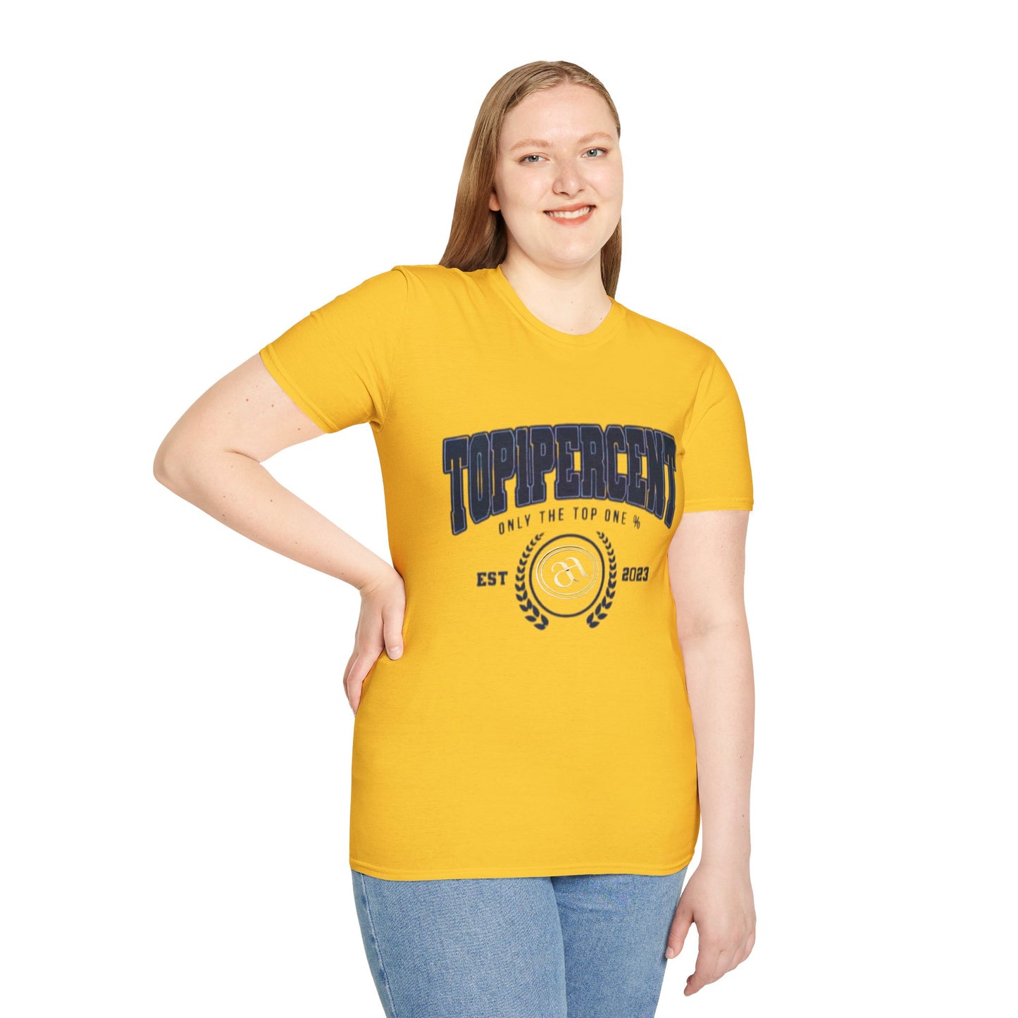 Top Percent Unisex Softstyle T-Shirt - Celebrate Excellence, Perfect for Achievement Lovers - AitaAma