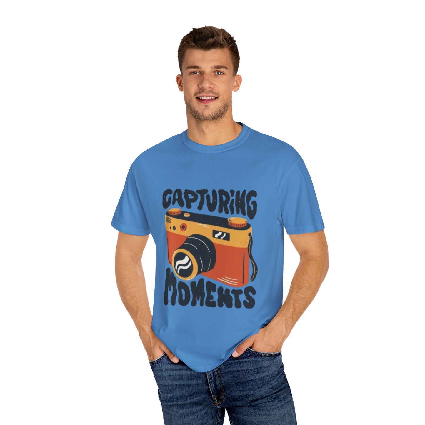 Capturing Moments Unisex Garment-Dyed T-shirt - Photography Lovers Tee - AitaAma
