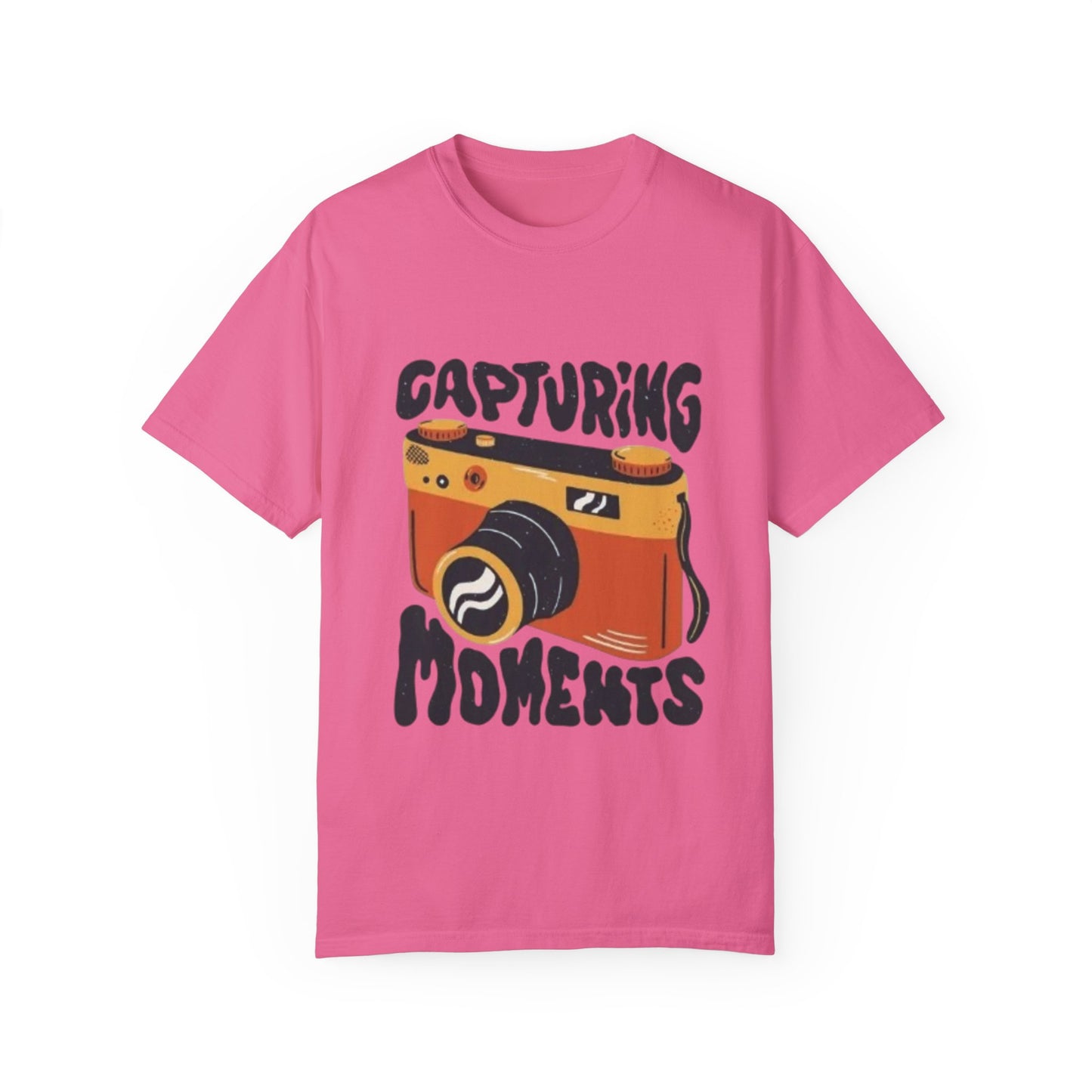 Capturing Moments Unisex Garment-Dyed T-shirt - Photography Lovers Tee - AitaAma