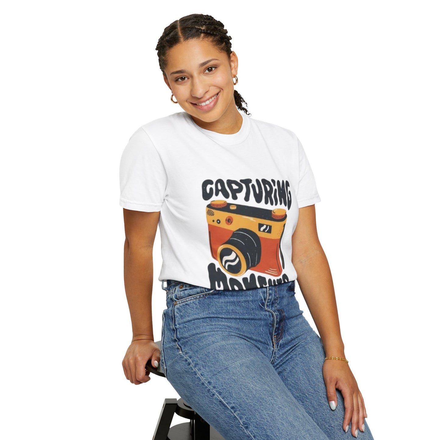Capturing Moments Unisex Garment-Dyed T-shirt - Photography Lovers Tee - AitaAma