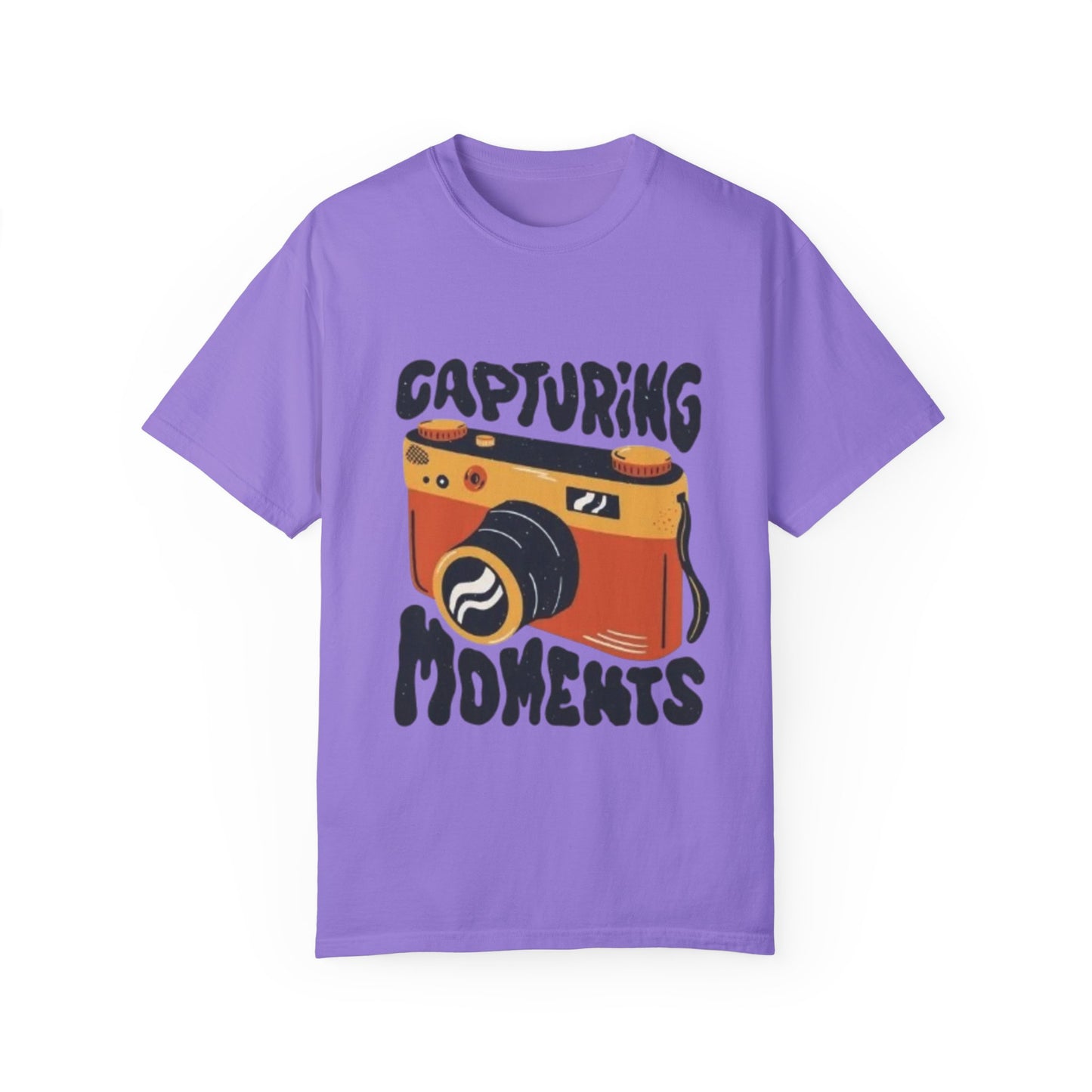 Capturing Moments Unisex Garment-Dyed T-shirt - Photography Lovers Tee - AitaAma
