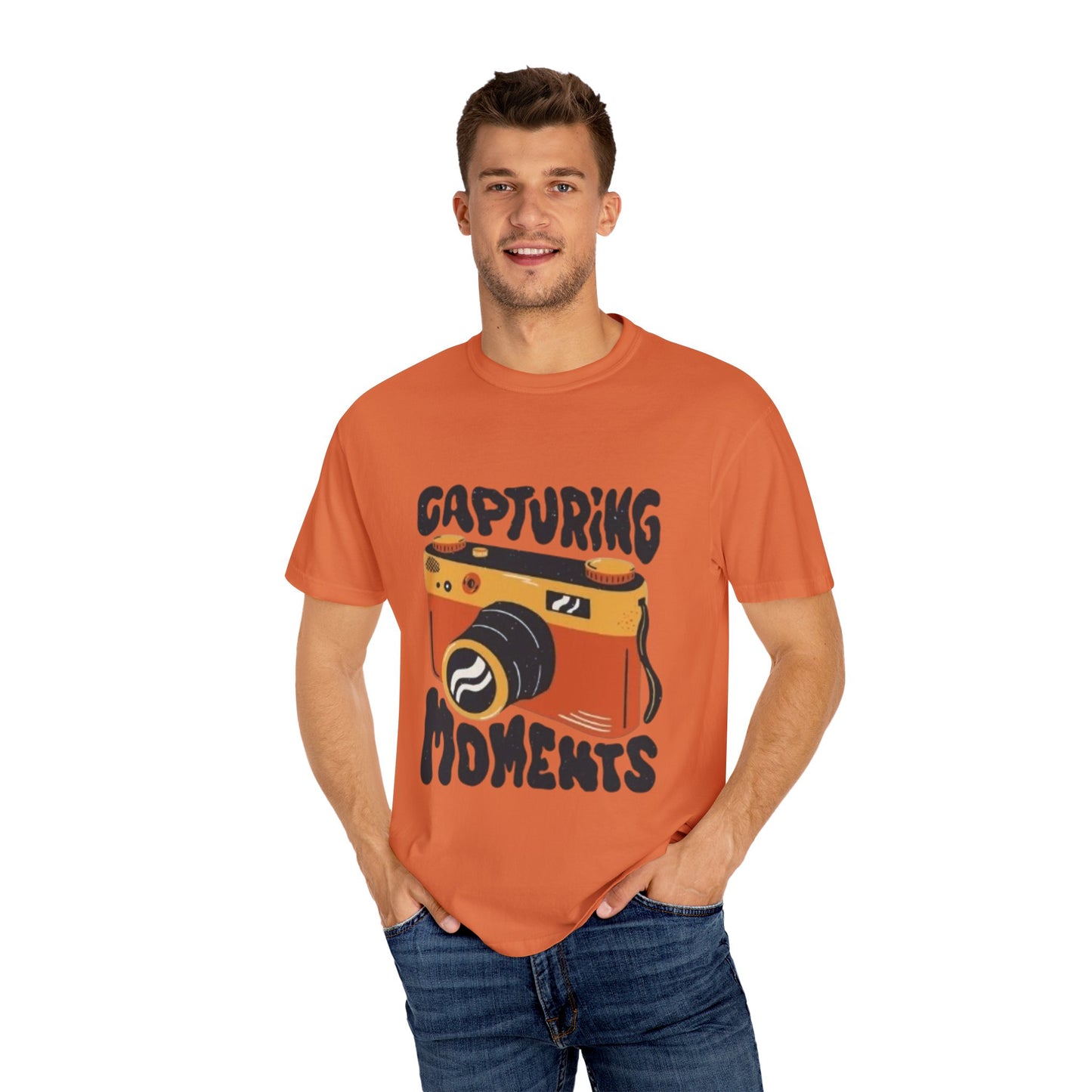 Capturing Moments Unisex Garment-Dyed T-shirt - Photography Lovers Tee - AitaAma