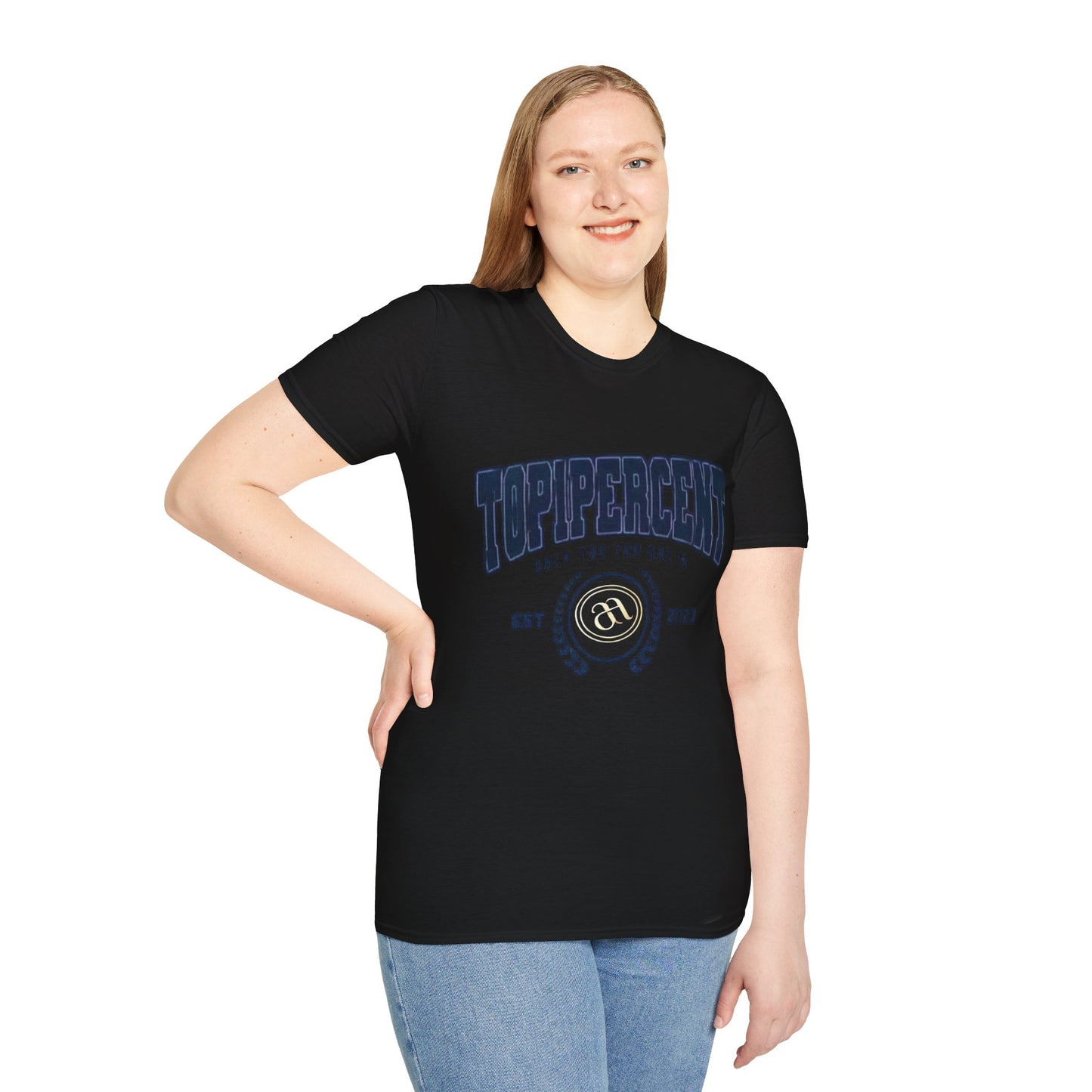 Top Percent Unisex Softstyle T-Shirt - Celebrate Excellence, Perfect for Achievement Lovers - AitaAma