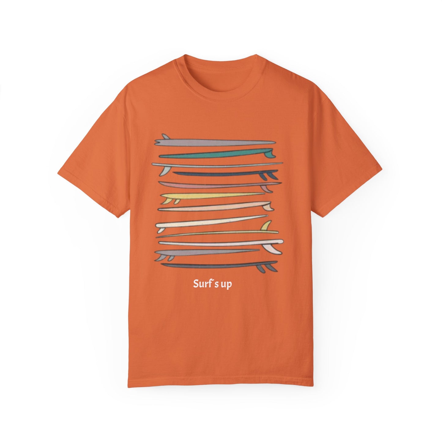 Surf's Up Unisex Garment-Dyed T-Shirt - Perfect for Beach Lovers - AitaAma