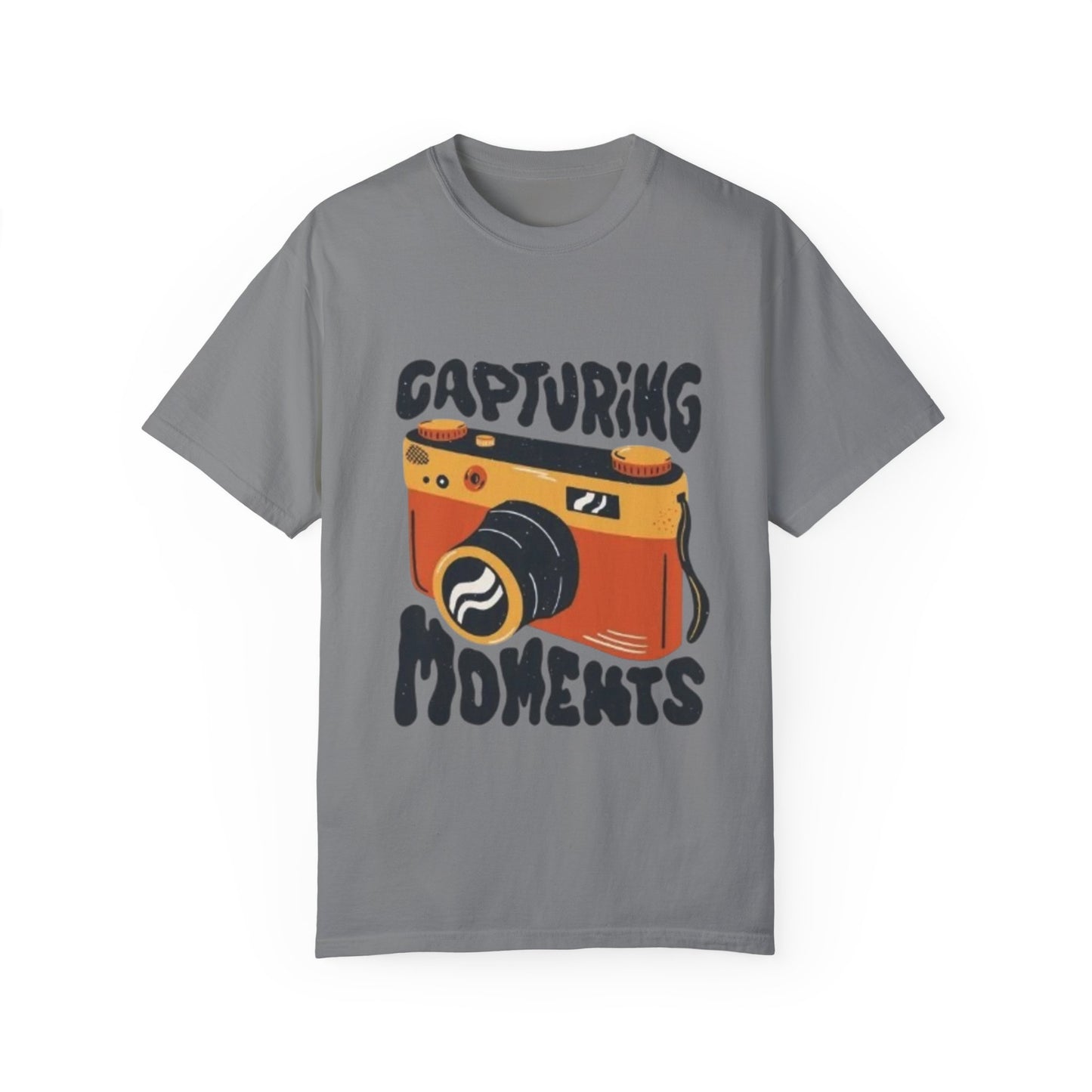 Capturing Moments Unisex Garment-Dyed T-shirt - Photography Lovers Tee - AitaAma