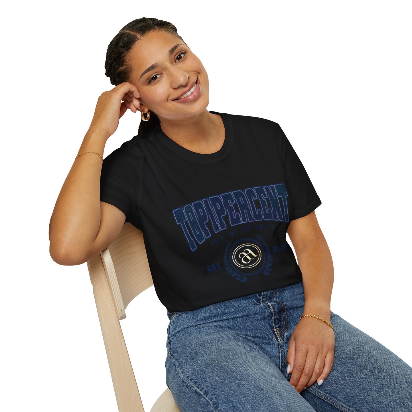 Top Percent Unisex Softstyle T-Shirt - Celebrate Excellence, Perfect for Achievement Lovers - AitaAma