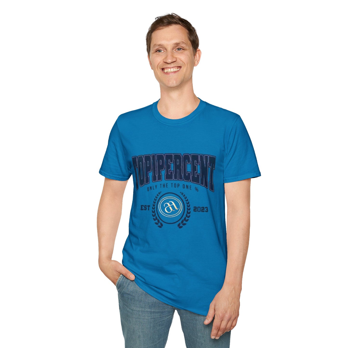 Top Percent Unisex Softstyle T-Shirt - Celebrate Excellence, Perfect for Achievement Lovers - AitaAma