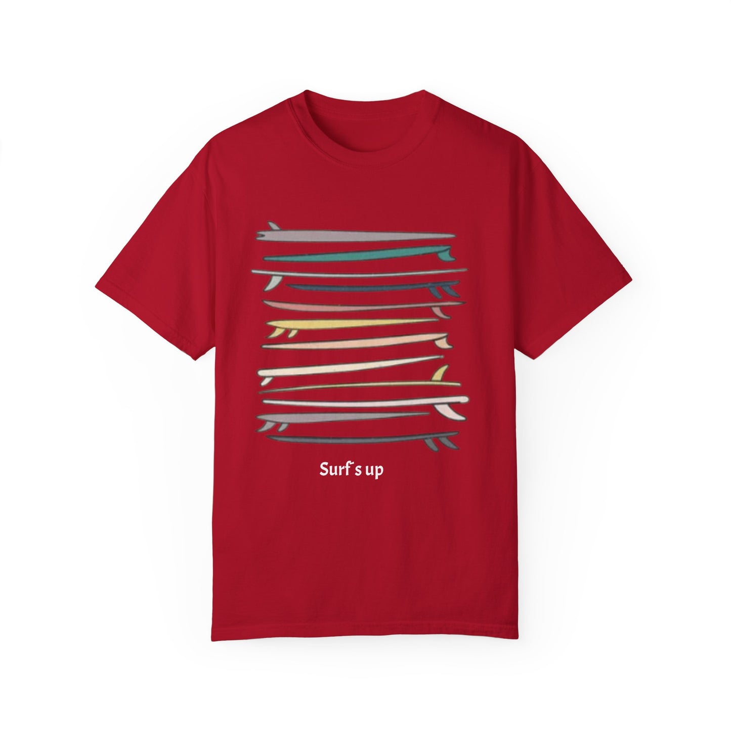 Surf's Up Unisex Garment-Dyed T-Shirt - Perfect for Beach Lovers - AitaAma