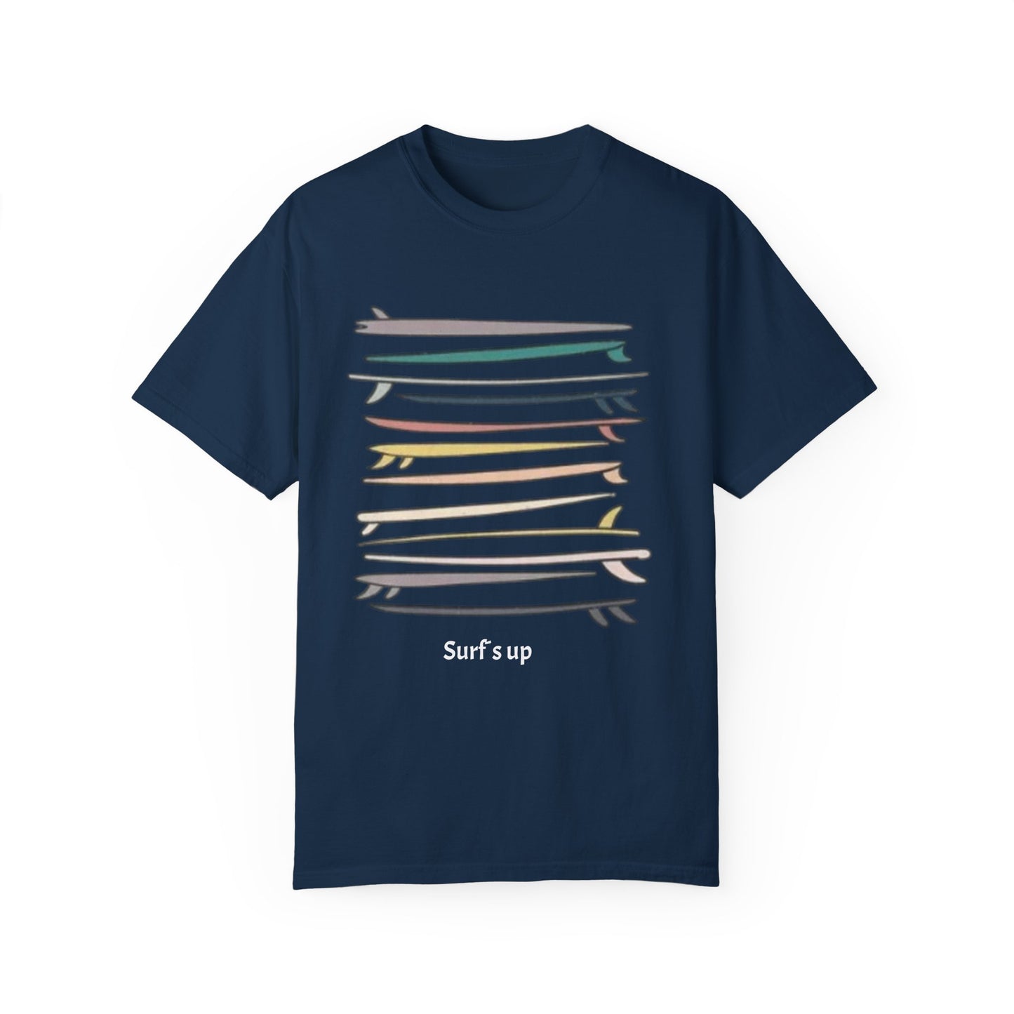Surf's Up Unisex Garment-Dyed T-Shirt - Perfect for Beach Lovers - AitaAma
