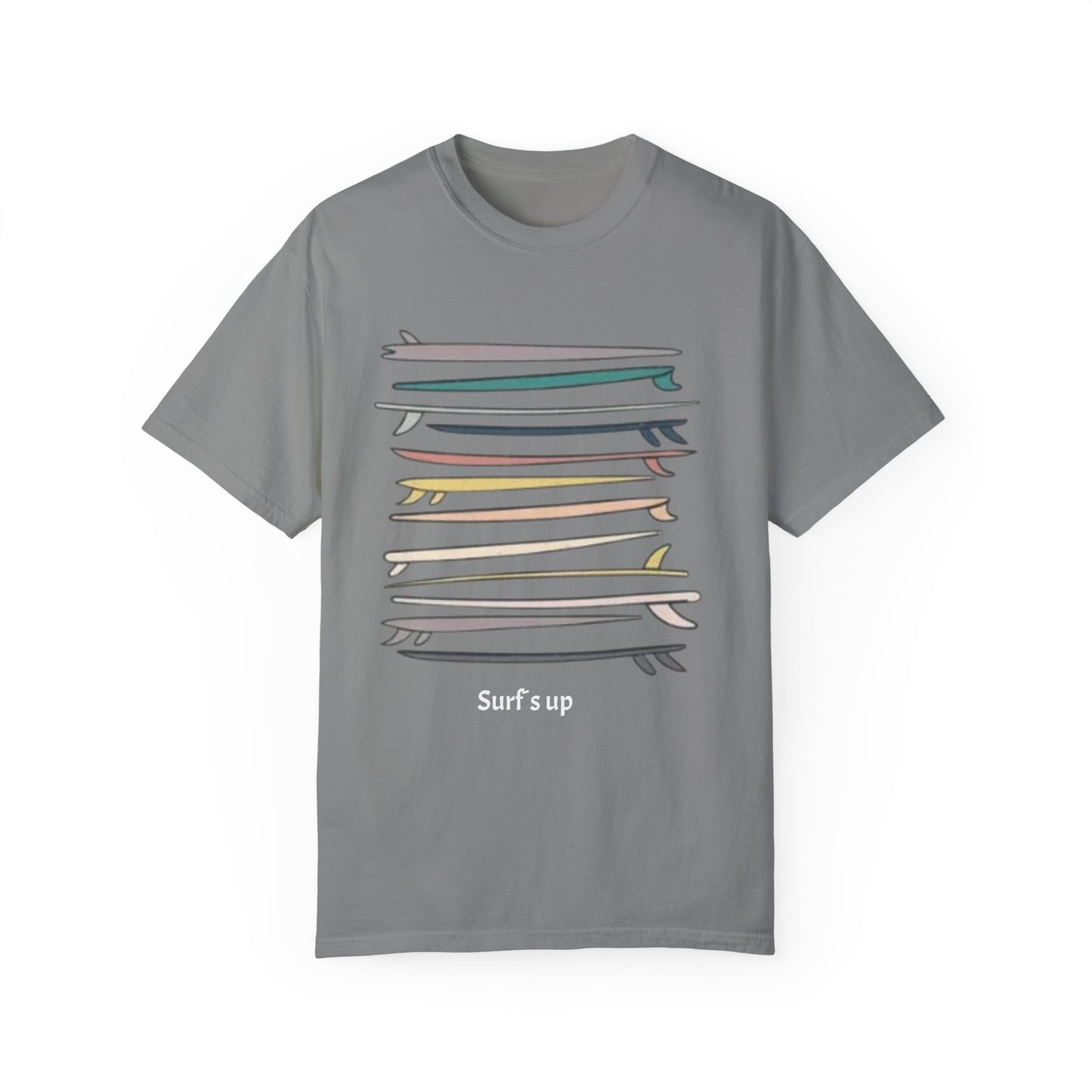 Surf's Up Unisex Garment-Dyed T-Shirt - Perfect for Beach Lovers - AitaAma