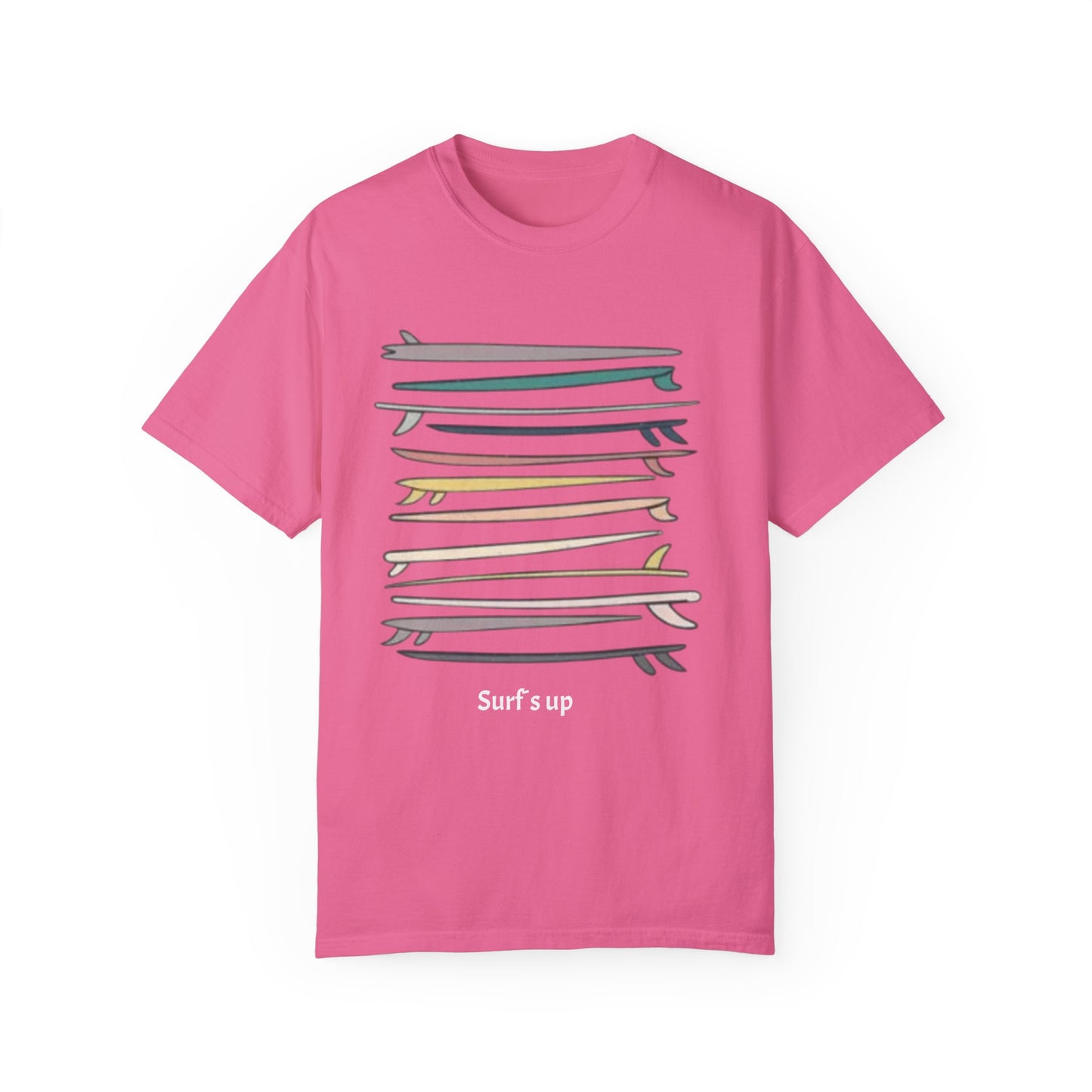 Surf's Up Unisex Garment-Dyed T-Shirt - Perfect for Beach Lovers - AitaAma