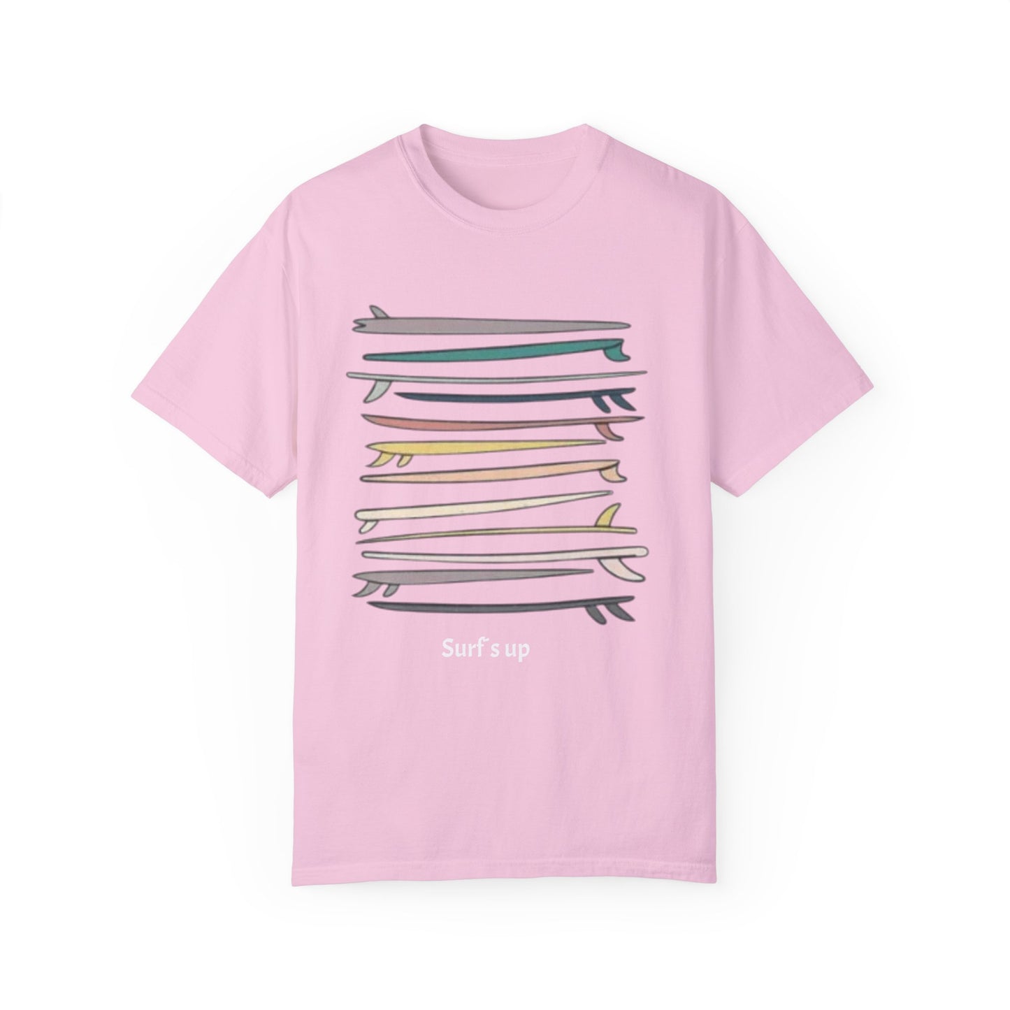 Surf's Up Unisex Garment-Dyed T-Shirt - Perfect for Beach Lovers - AitaAma
