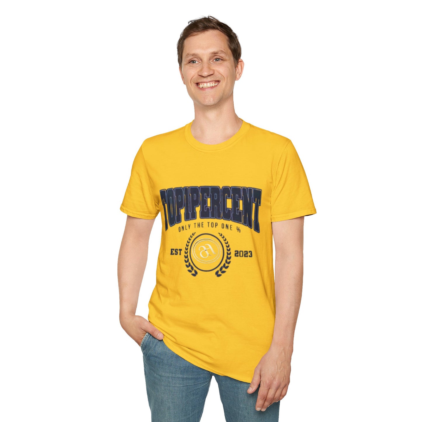 Top Percent Unisex Softstyle T-Shirt - Celebrate Excellence, Perfect for Achievement Lovers - AitaAma