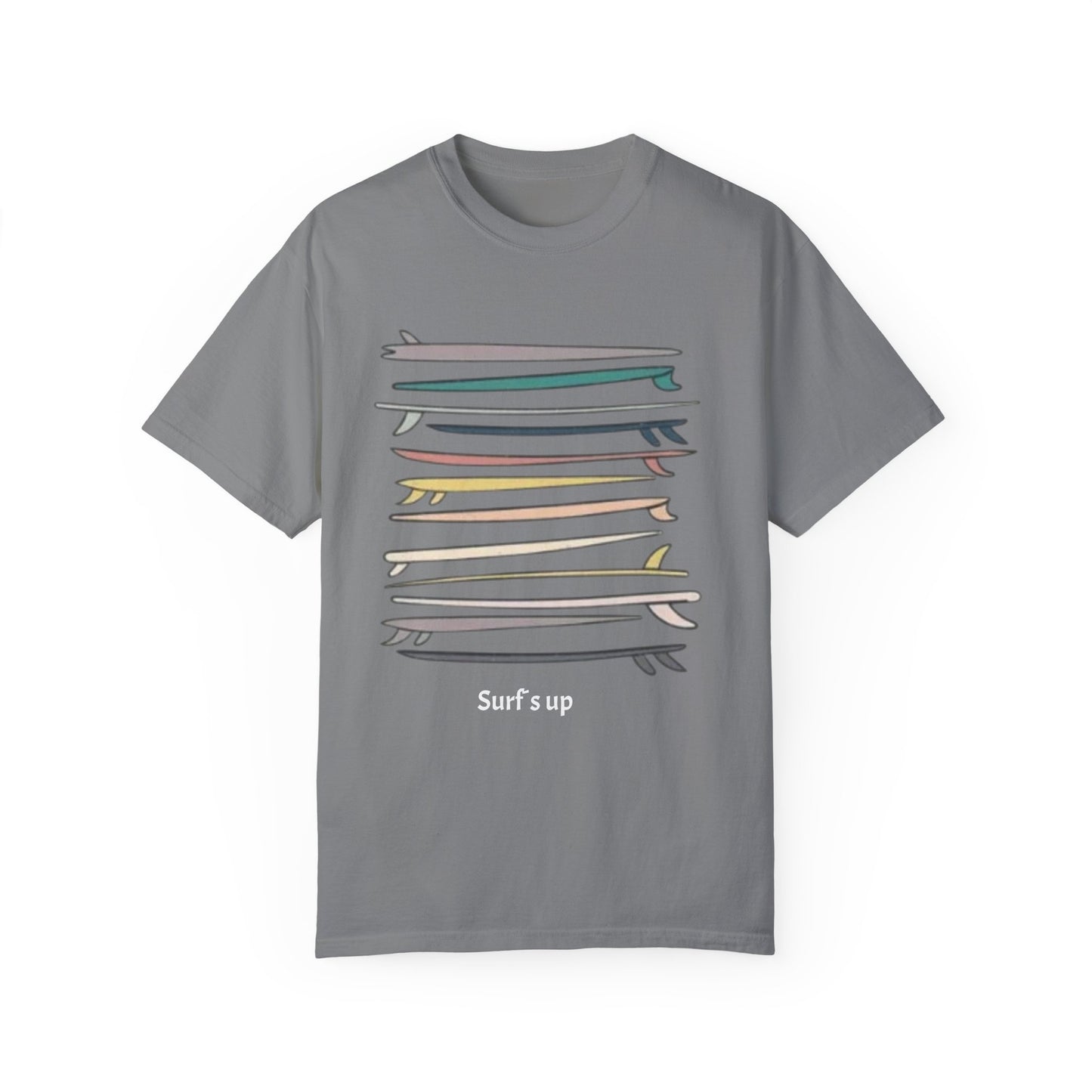 Surf's Up Unisex Garment-Dyed T-Shirt - Perfect for Beach Lovers - AitaAma