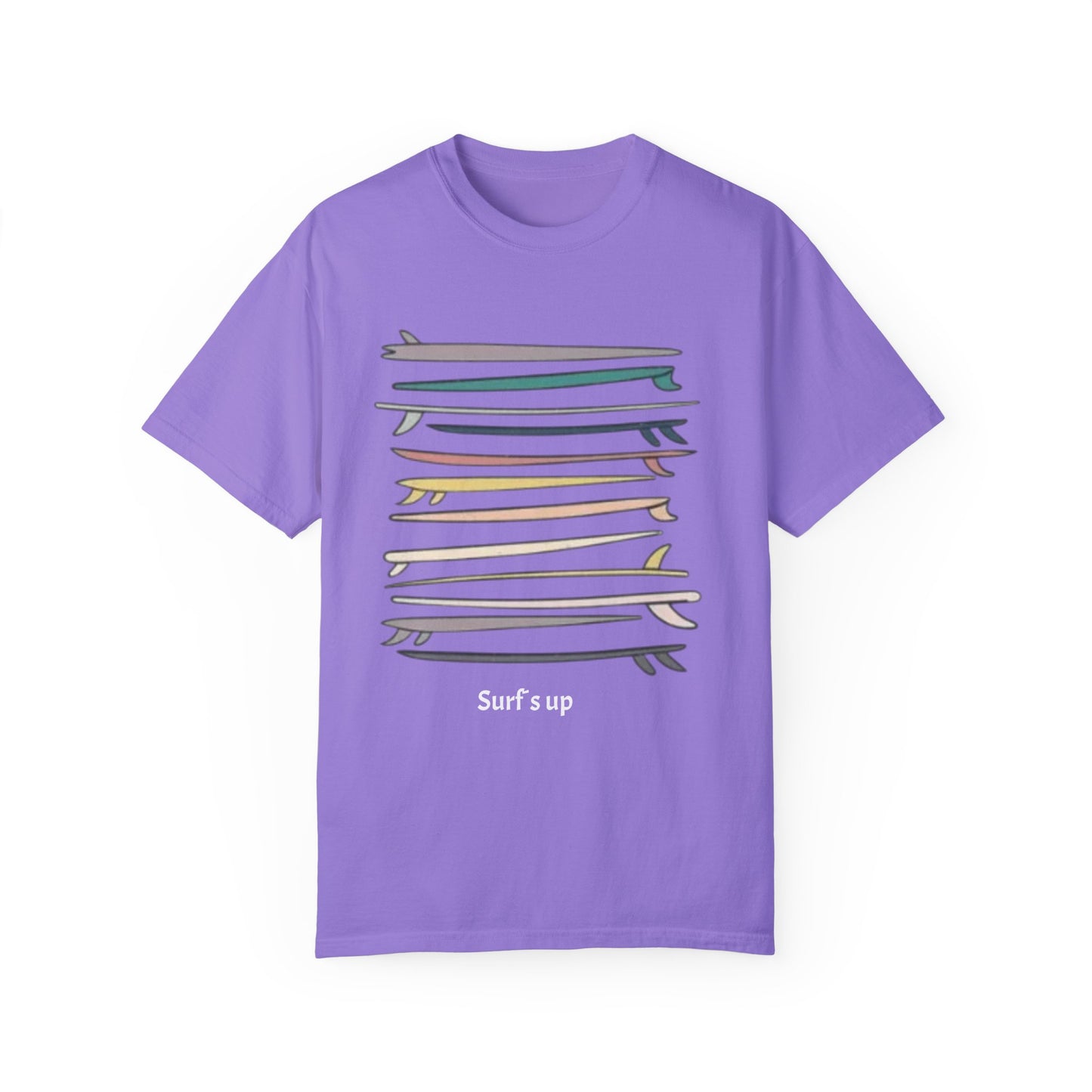 Surf's Up Unisex Garment-Dyed T-Shirt - Perfect for Beach Lovers - AitaAma
