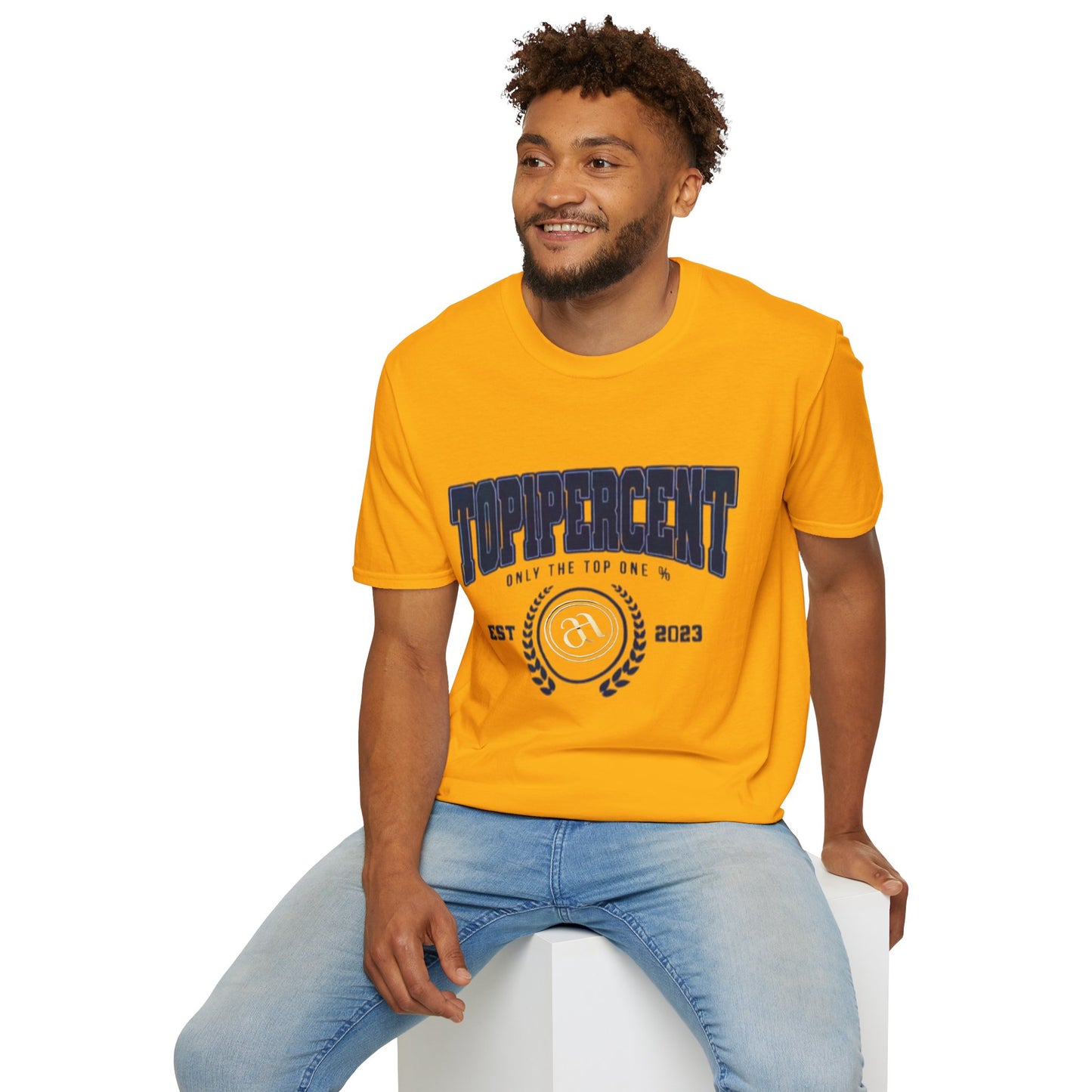Top Percent Unisex Softstyle T-Shirt - Celebrate Excellence, Perfect for Achievement Lovers - AitaAma