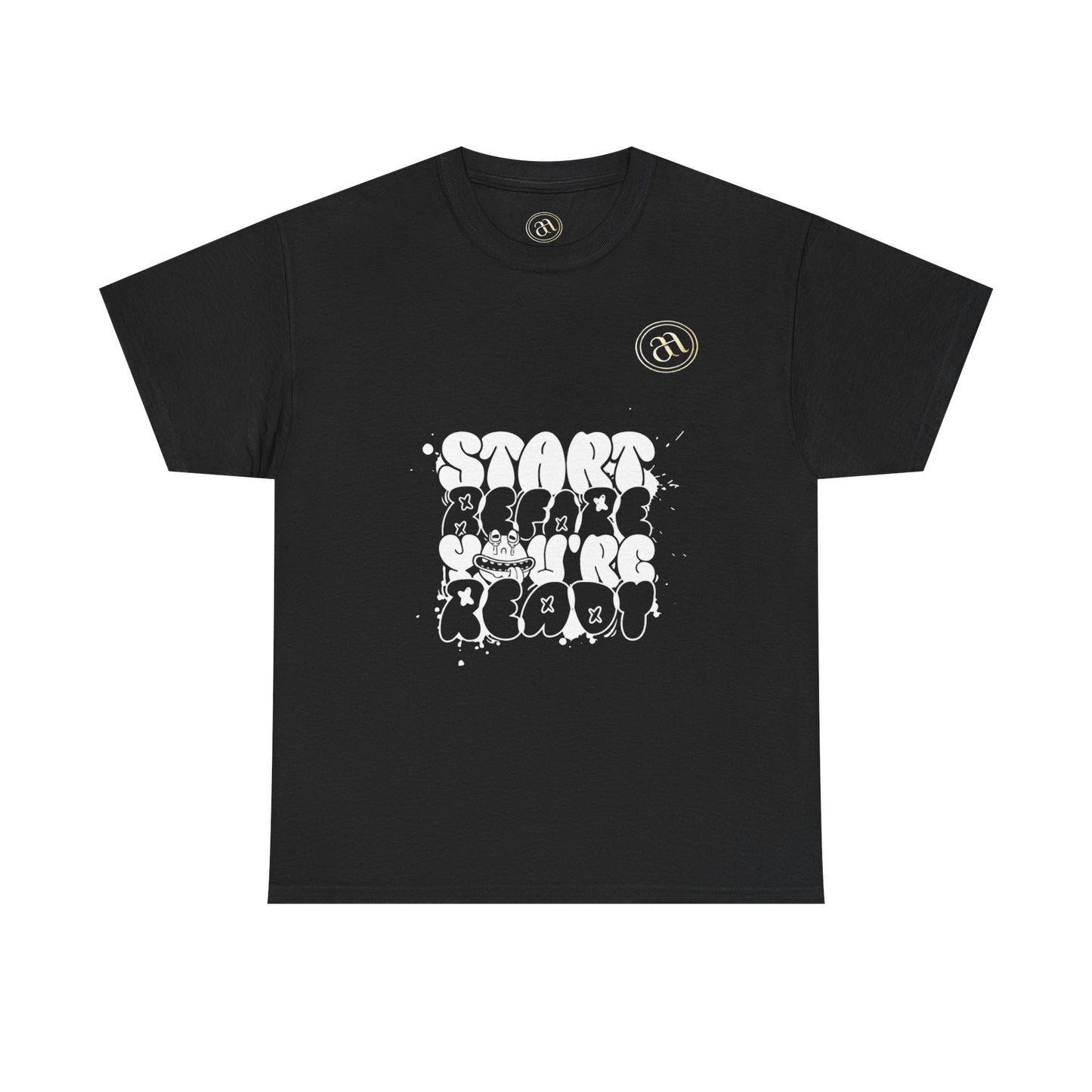 Motivational Unisex Heavy Cotton Tee - "Start Before You're Ready" - AitaAma