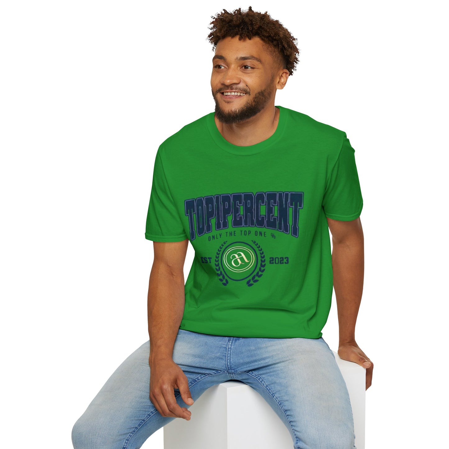 Top Percent Unisex Softstyle T-Shirt - Celebrate Excellence, Perfect for Achievement Lovers - AitaAma