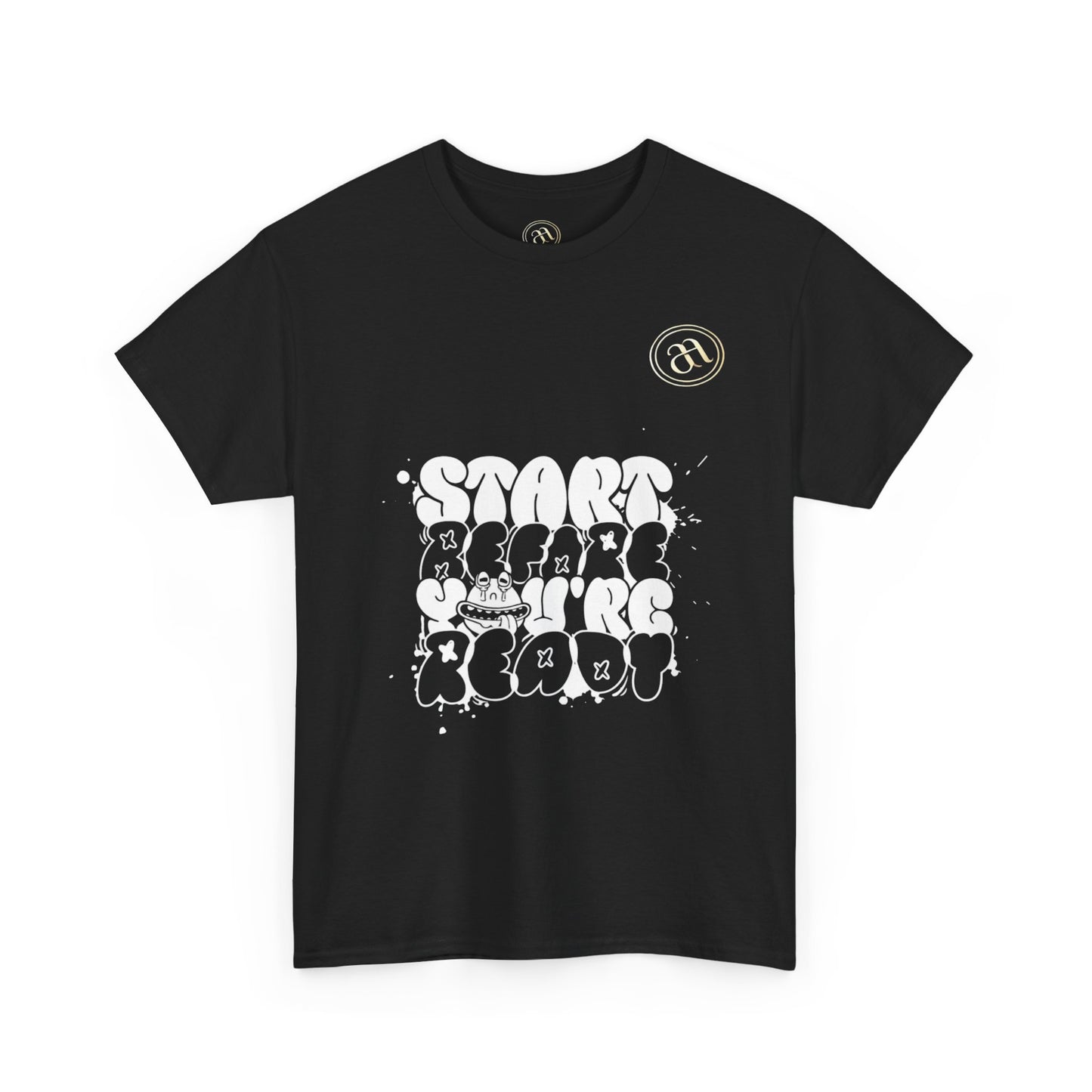 Motivational Unisex Heavy Cotton Tee - "Start Before You're Ready" - AitaAma