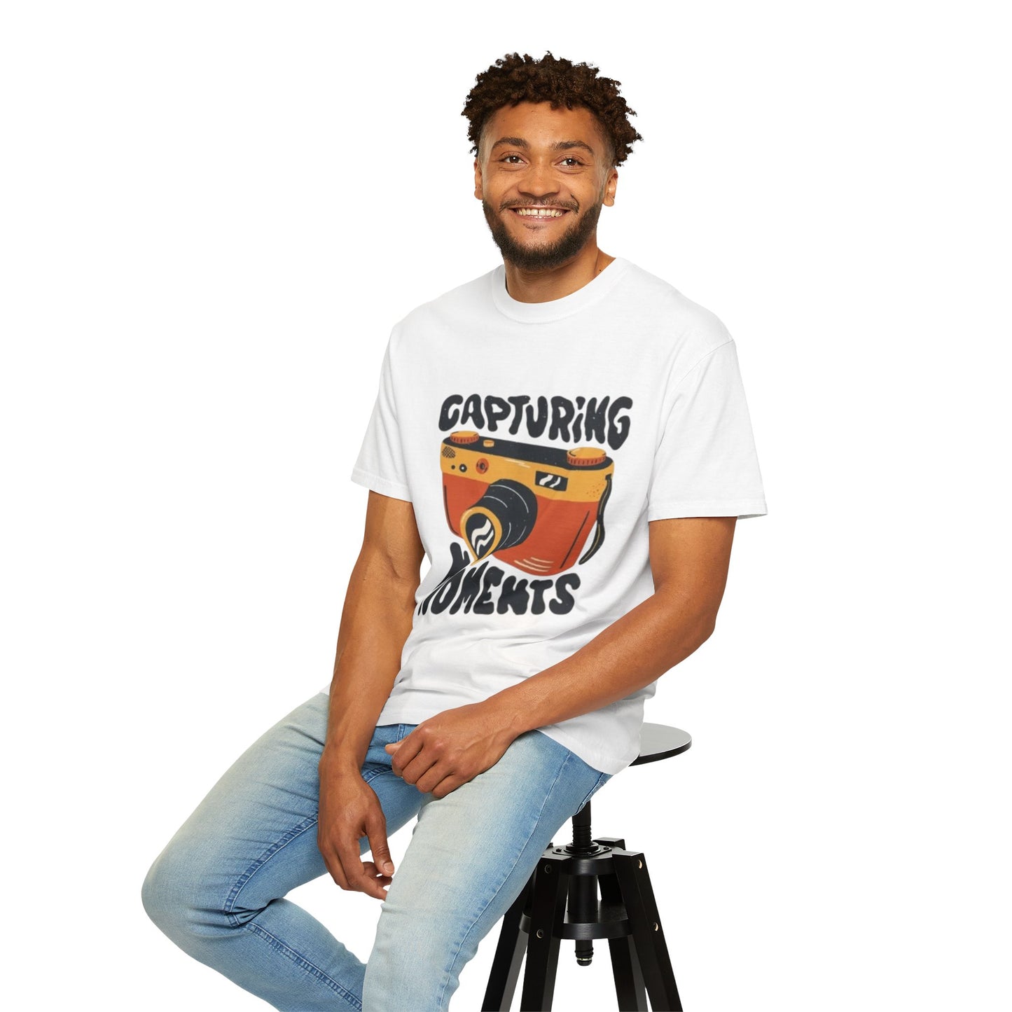Capturing Moments Unisex Garment-Dyed T-shirt - Photography Lovers Tee - AitaAma