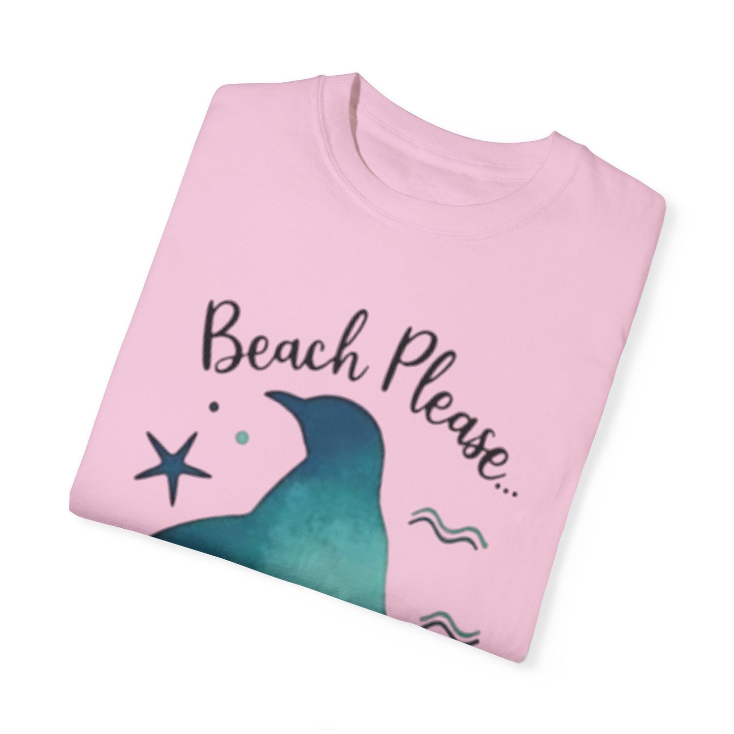 Penguin Beach Vibes Unisex Garment-Dyed T-Shirt