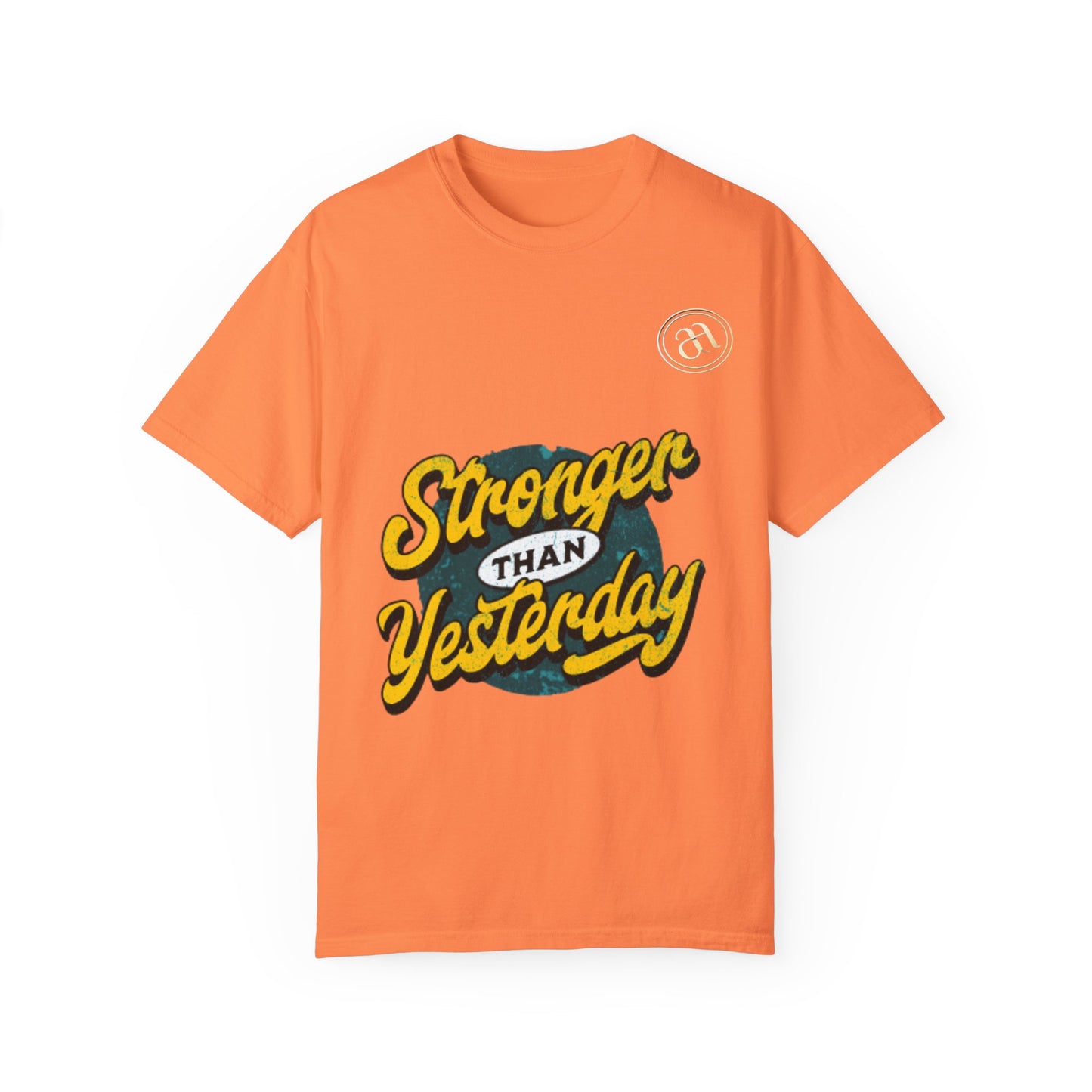 Motivational Fitness T-Shirt - "Stronger Than Yesterday"